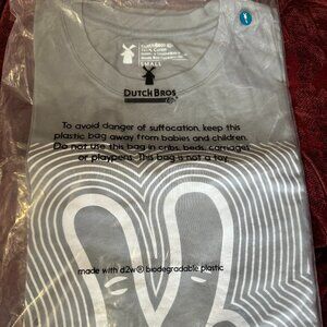 BRAND NEW Grey Dutch Bros Shirt- S